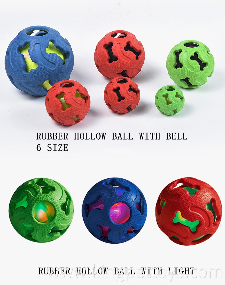 Hollow Rubber Ball Interactive Dog Ball Toy